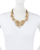 Palm Leaf Statement Necklace