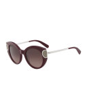 Signature Colorblock Cat-Eye Sunglasses