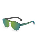 Tuttolente Paloma Unit Sunglasses, Blue/Green