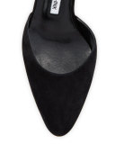 Lausam Suede Ankle-Wrap Pump