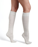 Textured-Band Knee Sock