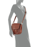 Maverick Leather Shoulder Bag, Cognac