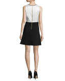 Agnes Two-Tone Cocktail Dress