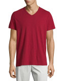 Flat-Front Sateen Shorts, Stone