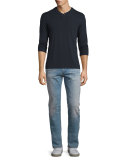 Holden Anchor Slim-Fit Denim Jeans, Light Blue