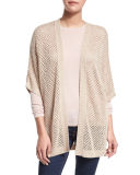Open-Weave Sequin Cashmere Cardigan