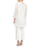 Sleeveless Linen-Blend Shell 
