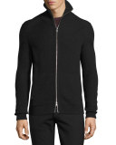 Ronzons Merino Full-Zip Sweater, Night
