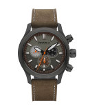 Eterno Chronograph Watch, Green/Brown