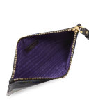 Paradise Zip-Top Wristlet, Dark Blue