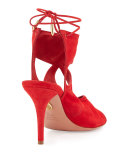 Sexy Thing Suede 85mm Sandal, Lipsitck