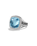 Albion Ring with Blue Topaz and Diamonds