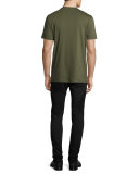 Holographic Medusa Graphic T-Shirt, Army Green