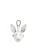 Blu Leather Dog Charm, White/Multi
