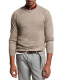 Linen-Cotton Raglan Sweatshirt