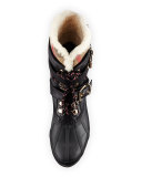 Windmere Check Weather Boot, Black
