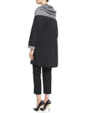 Silk Jersey Long-Sleeve Tunic, Black