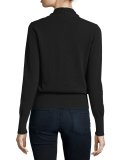 Cashmere Faux-Wrap Sweater, Plus Size