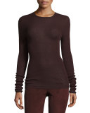Cashmere Ribbed Crewneck Top