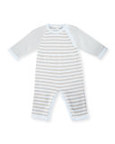Wee Stripes Pima Coverall, Size 0-18 Months