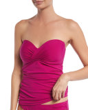 Pearl Underwire Solid Bandini Top, Wild Orchid (Available in D Cup)