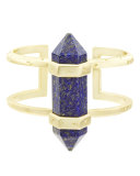 Shelli Lapis Statement Cuff Bracelet