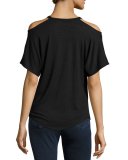 Cutout Short-Sleeve T-Shirt