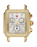 18mm Deco Diamond Watch Head, Gold