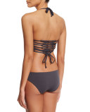 Graphite Ferries Reversible Bandeau Swim Top