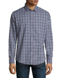 Plaid Long-Sleeve Sport Shirt