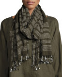 Organic Cotton Jamdani Scarf