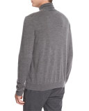 Featherweight Turtleneck Sweater, Heather Cinder