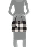 cameron street margot plaid satchel bag, light shale/multi