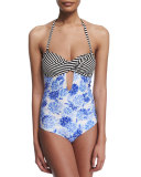 Levana Multi-Print One-Piece Swimsuit