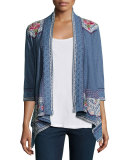 Sabine Embroidered Wrap Jacket 