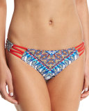 Dream Printed Strappy-Side Swim Bottom