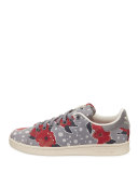 Stan Smith Floral Sneaker, Solid Gray/Unity Pink