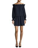 Georgie Off-the-Shoulder Popover Mini Dress