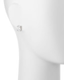 Asscher-Cut CZ Stud Earrings