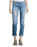 Dre Distressed Cuffed Jeans, Rosslyn