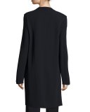 Jane V-Neck Long Tunic, Navy