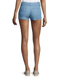 Cady Chambray Shorts, Blue
