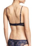 Noor Underwire Soft-Cup Bra, Navy