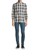 Hopper Skinny-Leg Denim Jeans, Denim Blue
