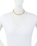 22K Gold Diamond Station Collar Necklace