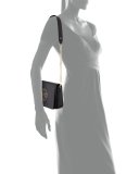 Isabella Leather Clutch Bag, Black