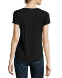 Lynnea Pocket Tee, Black