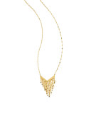 Petite 14K Gold Fringe Pendant Necklace