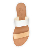 Sable Two-Tone Slide Sandal