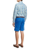 Island Printed Shorts, Blue Pattern